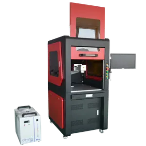 Máquina de marcação a laser UV de plástico 3W/5W para animais de estimação, pulseira de cartão de visita, mini máquina de impressão a laser UV