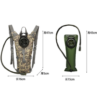 Sac d'hydratation tactique avec réservoir d'eau, sac à dos Camelback pour la randonnée