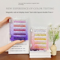 Livre d'échantillon d'ongles magnétique professionnel 120/180/240 pièces échantillons affichage Double face coloré vernis à ongles visualiseur