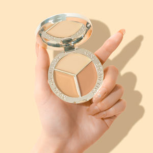 XUXU <span class=keywords><strong>Palette</strong></span> anti-cernes éclaircissante Golden Shield 3 couleurs OEM personnalisable directement en usine sans agglomération - Product Image 3