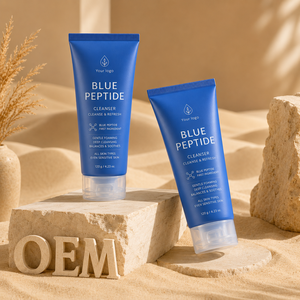 Espuma Limpiadora Facial con Péptidos de Cobre Azul, Lavado Facial Suave de Limpieza Profunda, Fabricante de Productos para el Cuidado de la Piel con Etiqueta Privada OEM Personalizada - Product Image 6