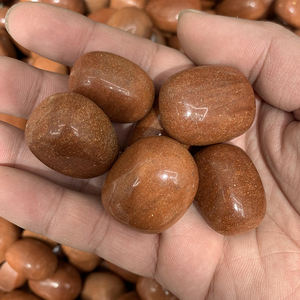 도매 천연 크리스탈 자갈 보석 치유 황금 모래 돌 장식용 텀블드 스톤 - Product Image 6