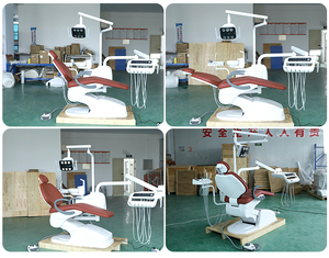 وحدة كرسي أسنان عالية الجودة متعددة الوظائف مع مفتاح قدم خارجي وزجاجة مياه وإضاءة LED ثنائية اللون بـ 6 فتحات للمستشفيات وعيادات الأسنان - Product Image 6