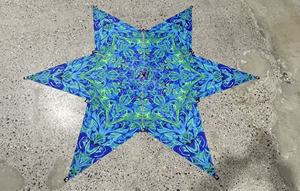 Tapisserie fluorescente en polyester qui brille dans le noir, au UV, pour auvents, filets d'ombrage extérieurs et voiles d'ombrage UV - Product Image 6