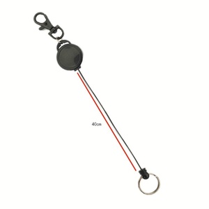Porte-clés rétractable, porte-badge rétractable avec clip, porte-badge d'identification avec fil d'acier, anti-perte, anti-vol, cordon porte-clés - Product Image 3