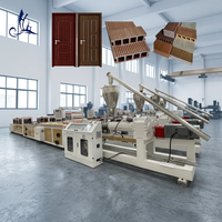 Nouvelle extrudeuse bivis à rotation inverse entièrement automatique pour profilés et plaques en HDPE, UPVC, PE, PVC, WPC, bois et bois composite, rapport L/D 28:1, 39 tr/min, PLC