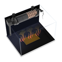 Acuario de Vidrio Ecológico Inteligente para Escritorio con Luz de Control Remoto, Calentador, Comedero, Filtro y Bomba de Agua