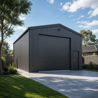 Abri de jardin préfabriqué en métal de haute qualité pour garage et stockage, structure en acier durable, abri de jardin en métal