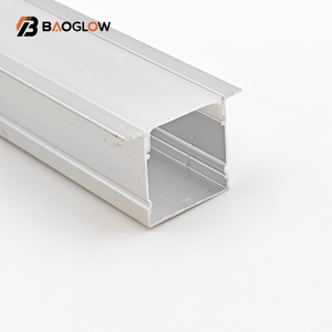 โปรไฟล์อะลูมิเนียมแบบไม่มีร่องขนาด 20*20 ซม. รุ่น Hot Style สำหรับติดตั้งไฟ LED แถบด้านหลัง พร้อมโปรไฟล์อะลูมิเนียมแบบใสและแบบฝ้า - Product Image 4