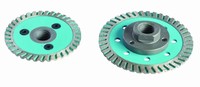 Lame de scie diamantée turbo industrielle soudée au laser, pressée à chaud, 4''-14'', pour coupe à sec/humide de céramique, marbre, carrelage, OEM