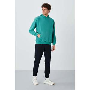 Pantalon de survêtement pour homme bleu marine texturé coupe standard - 82156 - Bleu marine - Product Image 2