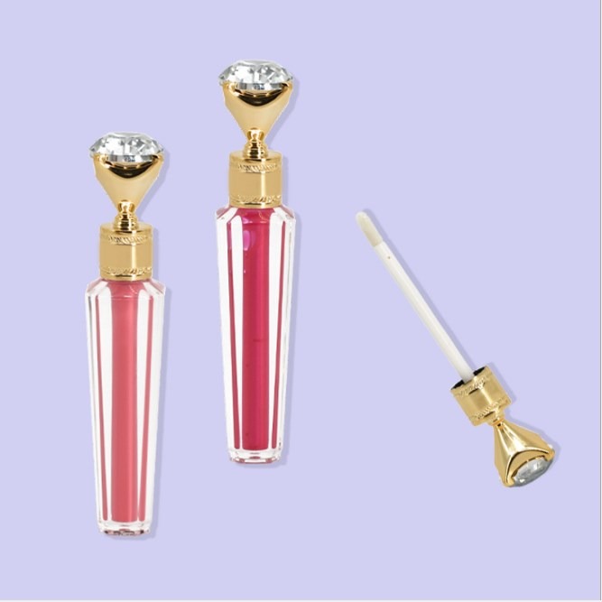 Hot Melason Private Label Wholesale No Logo Luxury Diamond Lipgloss Base Vegan Non Sticky Pigments Packaging Small Order Do Logo