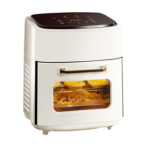 Friteuse à air moderne en acier inoxydable 5L, puissance 1501-2000W, surface antiadhésive sans huile, protection contre la surchauffe, mini-grille, numérique - Product Image 1