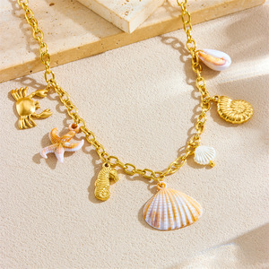 Sun And Moon Charm Stainless Steel Necklace Daily Wear Fashion Pendant Jewelry - Product Image 2