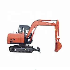 Machine de construction sur chenilles Hitachi ZX60, mini-excavatrice de 6 tonnes, excavatrices Hitachi d'occasion - Product Image 1