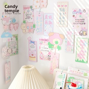 Sucre Poésie Double Pack Style Coréen Pendentif Carte Suspendue Auto-Adhésif 'Wish You Happy Day' Série Mignon Photo DIY Décoration - Product Image 3