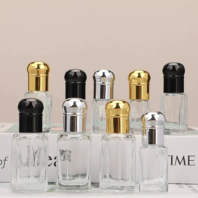 3ml 6ml 12ml Amostra Recarregável Mini Garrafa De Rolo De Vidro para Óleo Essencial e Perfume para Uso Cosmético
