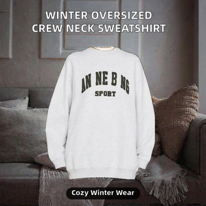 Sudadera de Manga Larga con Cuello Redondo, Estampado de Serigrafía, Transpirable, Informal, para Mujer, Invierno, Personalizable con Logotipo Bordado - Product Image 2