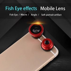 Lentilles Fisheye universelles de téléphone portable d'approvisionnement d'usine pour l'<span class=keywords><strong>iPhone</strong></span> 3 en 1 lentille d'oeil de poisson Macro grand Angle pour Samsung - Product Image 3