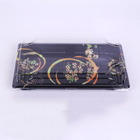 Boîte à sushi jetable de qualité supérieure avec logo personnalisé, boîtes de luxe à emporter, service de livraison à emporter, boîte à sushi