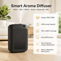 Diffuseur de parfum électrique de luxe pour hôtel, 400 ml, à fixation murale, commande intelligente par application, machine à arômes, logo personnalisé