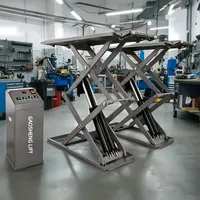 Elevador de Tijera Hidráulico de Altura Completa Personalizado y Duradero para Servicio Automotriz