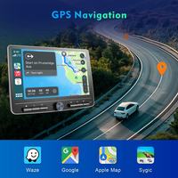 Autoradio universel Android 10.1 pouces à écran tactile DSP GPS avec processeur quadricœur, écran OLED, lecteur CD et amplificateur
