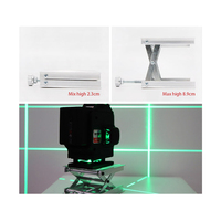 Niveau laser industriel de haute qualité Nivel 4D 16 lignes 360° intérieur, faisceau vert rotatif, auto-nivelant, horizontal et vertical
