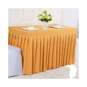 ผ้าปูโต๊ะผ้าบางสีล้วนสำหรับงานเลี้ยงงานแต่งงานแบบนำกลับมาใช้ใหม่ได้สำหรับงานปาร์ตี้ในโรงแรม - Product Image 1