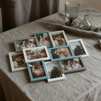 Cadre Photo Multi Personnalisable POUR Collage Décoration Murale avec Crochets