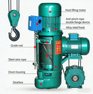 Groothandelsprijs Draadkabel Elektrische Takel Kraan 3 <span class=keywords><strong>Ton</strong></span> <span class=keywords><strong>5</strong></span> <span class=keywords><strong>Ton</strong></span> met Afstandsbediening - Product Image 5