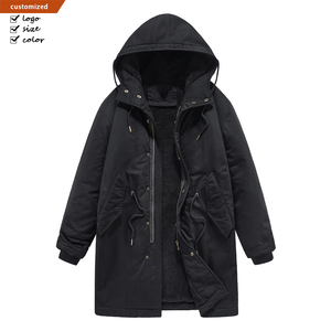 <span class=keywords><strong>Parka</strong></span> cortavientos larga <span class=keywords><strong>caqui</strong></span> Retro americana para <span class=keywords><strong>hombre</strong></span>, prendas de vestir de otoño e invierno con lona con capucha, diseño de longitud media - Product Image 6