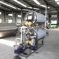 Haute productivité haute efficacité haute température cornue machine conserves PP bouteille boisson alimentaire