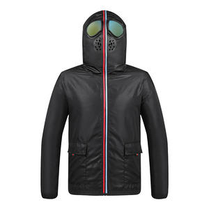 OEM ODM <span class=keywords><strong>veste</strong></span> à capuche unisexe respirante à fermeture éclair avec lunettes <span class=keywords><strong>veste</strong></span> coupe-vent <span class=keywords><strong>veste</strong></span> de <span class=keywords><strong>moto</strong></span> - Product Image 2