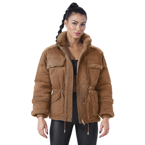 Servicio de Personalización de Marca: Abrigos de Nylon para Mujer, Negros, de Invierno, Resistentes al Viento, Transpirables, Tejidos, con Cierre, Duraderos y Suaves al Tacto - Product Image 1