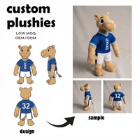 Peluches personnalisées avec logo, fabricant de jouets en peluche, porte-clés ours en peluche personnalisé, pull, lunettes de soleil, faible MOQ, OEM ODM, poupée en peluche