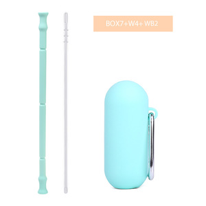 Pajitas de Silicona Reutilizables, Flexibles, Coloridas, Ecológicas, con Estuche para Beber - Product Image 4