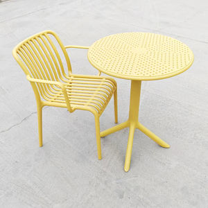 Bắc Âu khách sạn hiện đại cánh tay ghế ăn bàn Polypropylene phổ biến nhựa bán buôn mẫu miễn phí cho nhà Thanh căn hộ sử dụng - Product Image 1