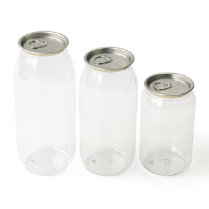 Customized Sealed soft drink tin food PET plastic can