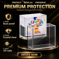 Boîte de présentation en acrylique transparent avec protection UV et anti-poussière pour collection de cartes à collectionner Elite Trainer Box