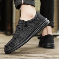 Sepatu Loafer Pria Baru TY Greatshoes Custom, Sepatu Kasual Hitam Low Loafer, Sepatu Kasual Ringan Sepatu Loafer Kanvas