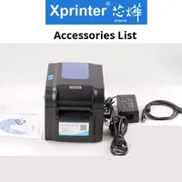 Imprimante d'étiquettes de codes-barres thermique Xprinter Xp-350B avec décapage automatique du papier, interface USB, papier de 80 mm en stock