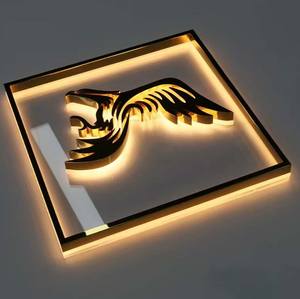 Lettere Illuminate con Retroilluminazione LED, Finitura a Specchio Color Oro, Insegna Luminosa dal Produttore Originale - Product Image 2