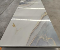 Panneau mural en PVC facile à installer, feuille décorative en PVC, design marbre pour la décoration murale de la maison
