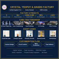 Trofeo de Placa de Premio Personalizado al por Mayor, Chapado en Oro, con Base Negra Grabable, OEM ODM, para Eventos Empresariales y Ceremonias de Premiación Airose
