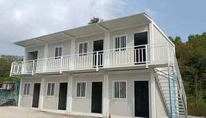 บ้านสำเร็จรูปคอนเทนเนอร์ขนาด 40 ฟุต สไตล์ร่วมสมัย สำหรับใช้งานเชิงพาณิชย์ ประกอบง่าย รวดเร็ว โครงสร้างเหล็ก เหมาะสำหรับห้องนอน โรงแรม - Product Image 1