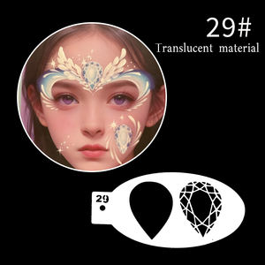 Mei Shang Supplier vend directement des pochoirs de <span class=keywords><strong>peinture</strong></span> et de tatouage <span class=keywords><strong>acrylique</strong></span> pour le <span class=keywords><strong>visage</strong></span> et le corps pour enfants, pour le maquillage et le coiffage des fêtes. - Product Image 3