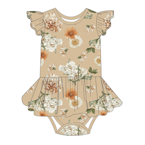 Vestido de Bambú para Bebé Niña, Manga Corta con Volantes, Falda Tipo Romper para Recién Nacida, Ropa de Verano para Bebés de 0 a 24 Meses - Product Image 1