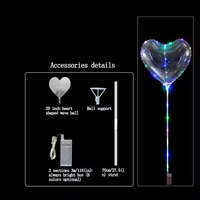 LED translucide allume des ballons d'air d'éclairage éclairant pour la décoration de festival de célébrations de mariage de fête