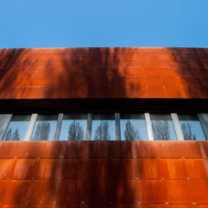 Revêtement en aluminium extrudé découpé au laser pour façade de bâtiment en acier Corten, revêtement mural extérieur en aluminium - Product Image 1